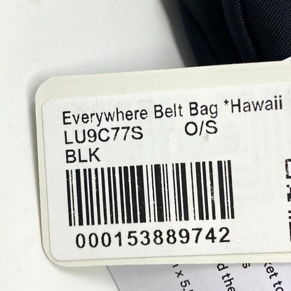 Lululemon Hawaii Everywhere Belt Bag Limited Rare Black Vacation Travel - Picture 6 of 10